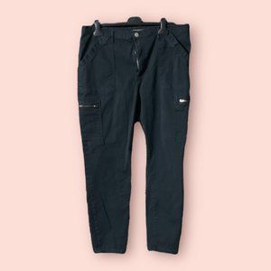 Women's Banana Republic Aged Black Cargo Pants - Size 16